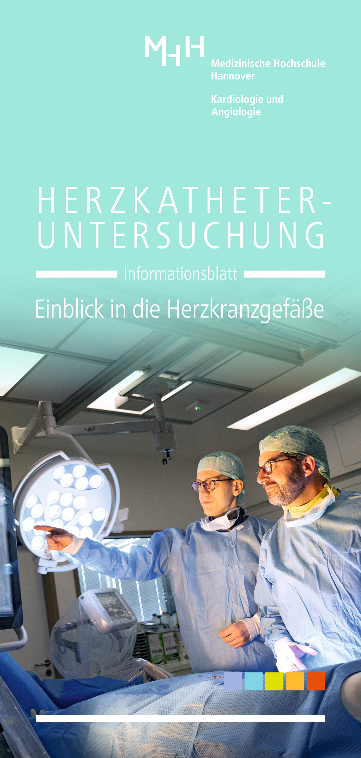MHH Kardiologie Herzkatheterlabor Flyer Titelbild